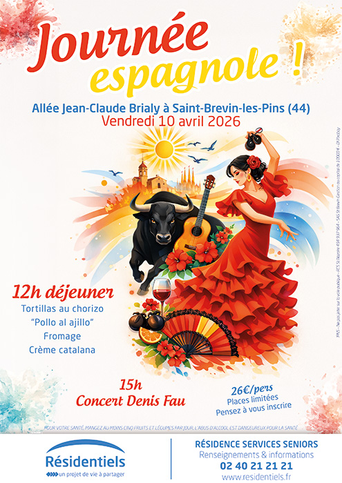 journée espagnole aux Résidentiels de Saint-Brevin résidence seniors Loire Atlantique