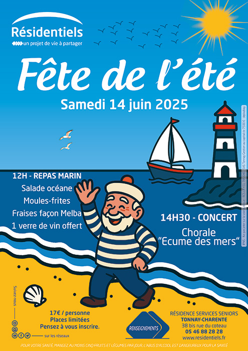 Fête de l'été aux Residentiels de Tonnay-Charente residence seniors