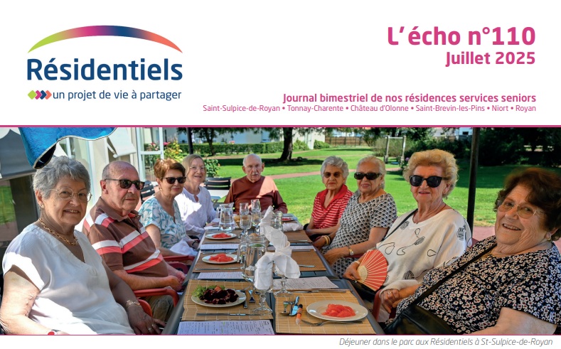 L'écho des Résidentiels residences services seniors. La restauration : bien plus qu'un repas !