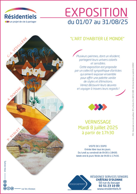 Expo aux Résidentiels du Château d'Olonne résidence seniors