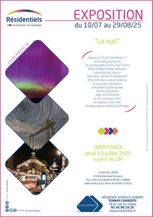 Expo temporaire résidence seniors Résidentiels Tonnay-Charente proche Rochefort (17)