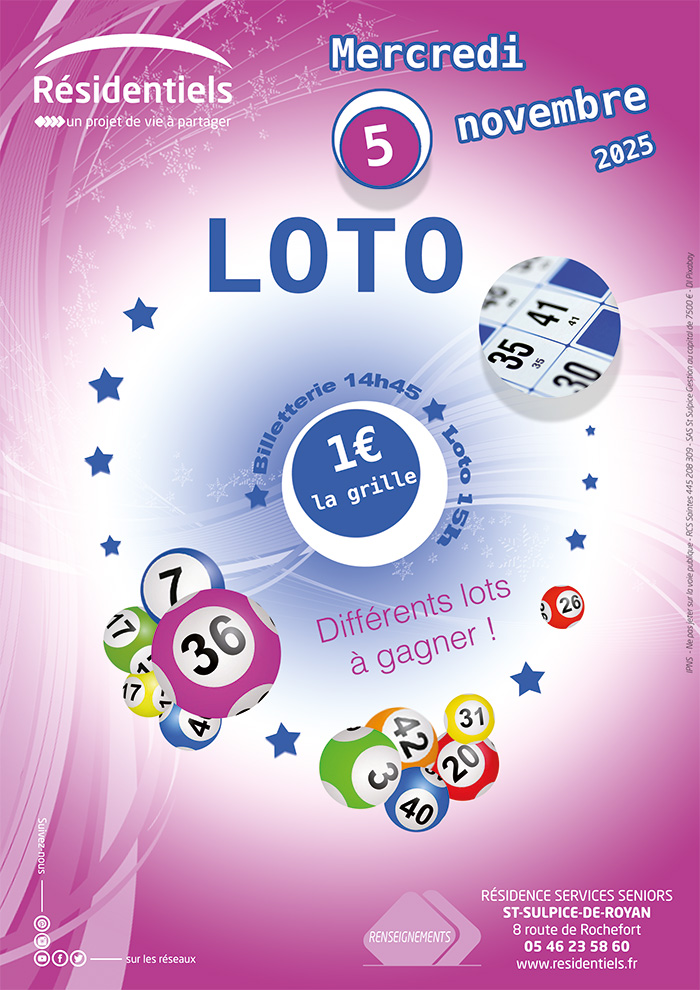 Loto seniors St-Sulpice-de-Royan