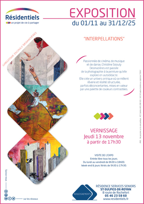 Expo temporaire aux Residentiels à Saint-Sulpice-de-Royan résidence seniors