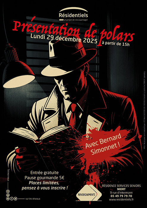 Decouverte de polars à Niort aux Résidentiels rue Inkermann résidence seniors
