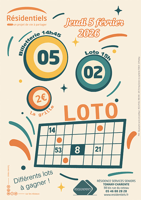 loto pour seniors à tonnay charente