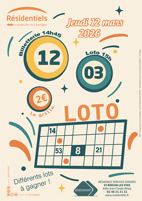 Loto en residence seniors a st brevin les pins