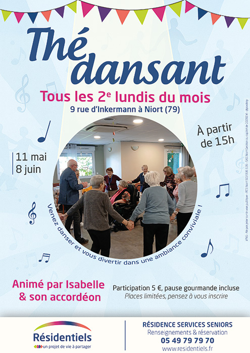 the dansant pour seniors à niort