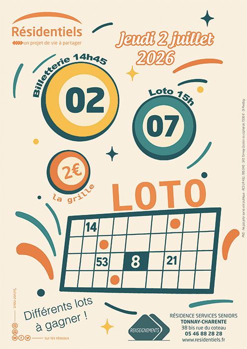 loto pour seniors à tonnay