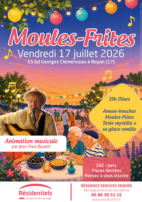 Affiche animation à Royan pour les seniors