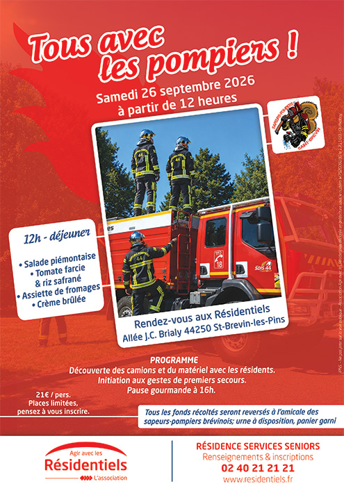 Affiche animation résidence seniors Saint-Brevin-les-Pins Loire Atlantique